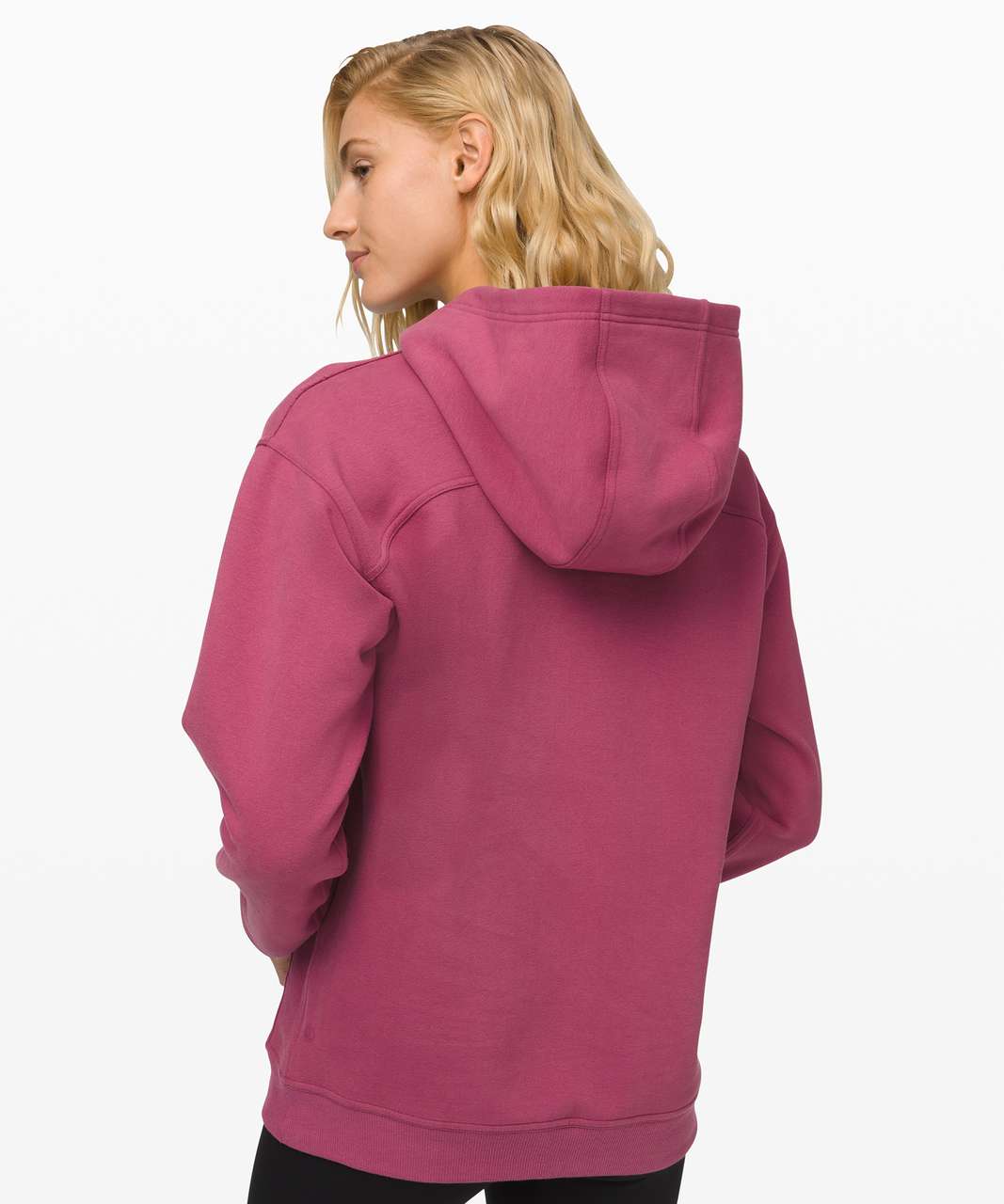 LULULEMON All Yours Zip Hoodie Womens Size S Moss Rose Sweatshirt Fleece  Lined