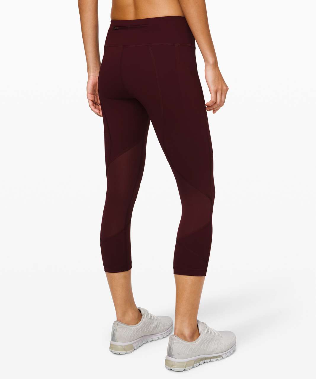 Lululemon Pace Rival Crop (Full-On Luxtreme) - Dottie Tribe White Black -  lulu fanatics