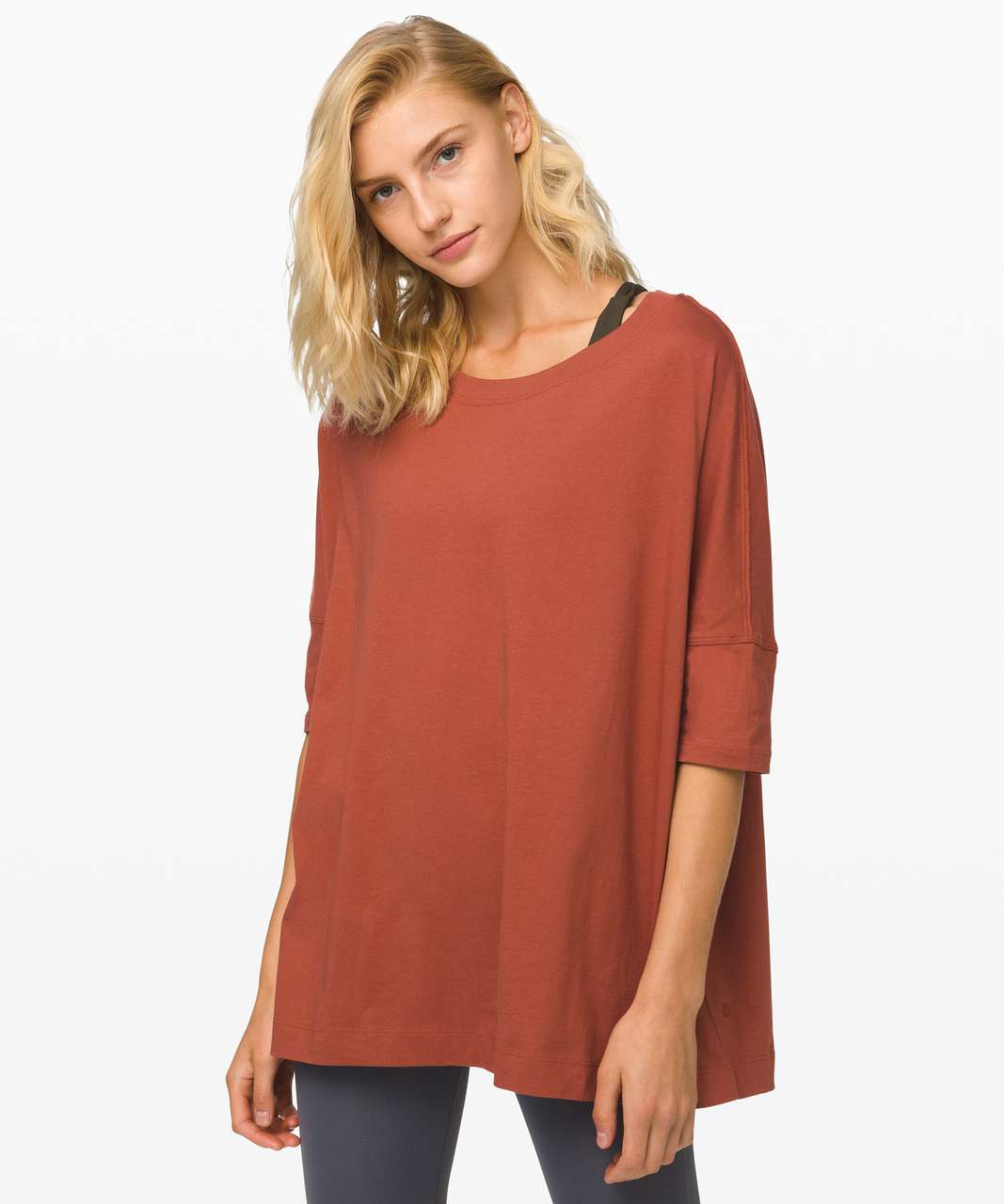 Lululemon All Yours Boyfriend Box Tee - Rustic Clay