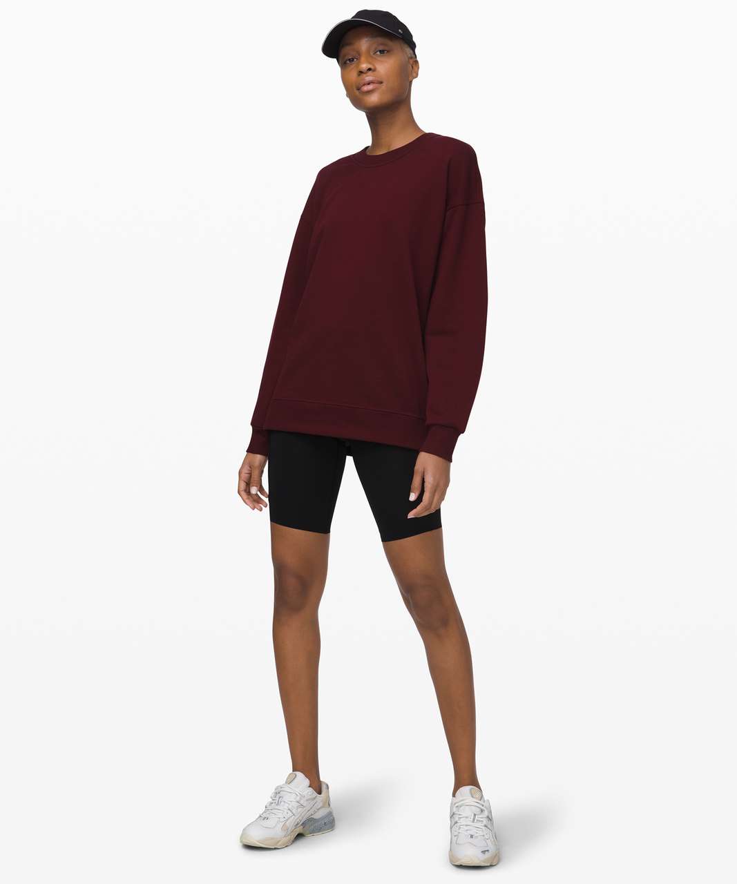 Lululemon Perfectly Oversized Crew - Soft Cranberry - lulu fanatics