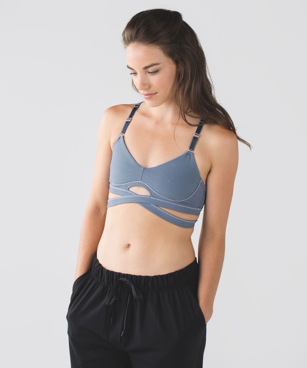 Lululemon Rue Boheme Bra - Blue Denim / Peach Fuzz