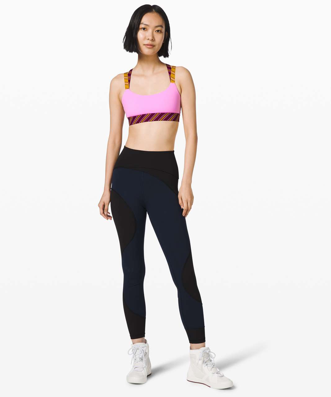 Lululemon Inner Expanse Bra *lululemon x Roksanda - Candy Pink / Marvel / Honeycomb