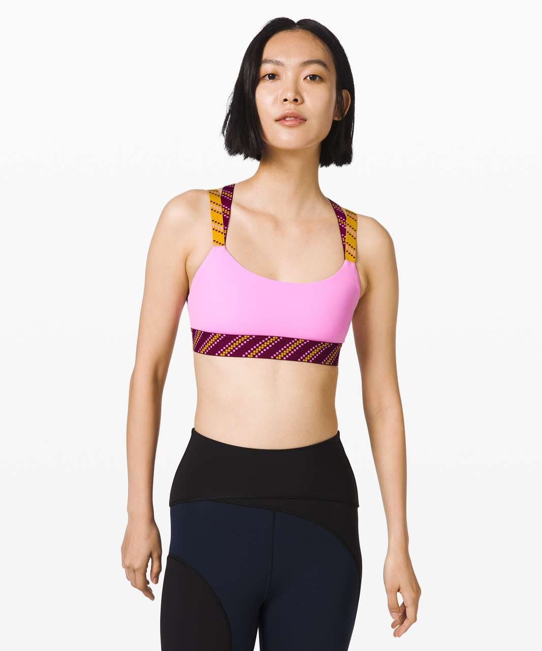 Lululemon Inner Expanse Bra *lululemon x Roksanda - Candy Pink / Marvel / Honeycomb