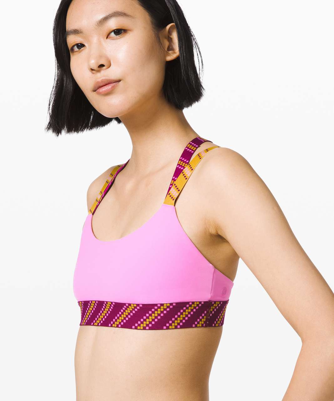 Lululemon Inner Expanse Bra *lululemon x Roksanda - Candy Pink / Marvel / Honeycomb