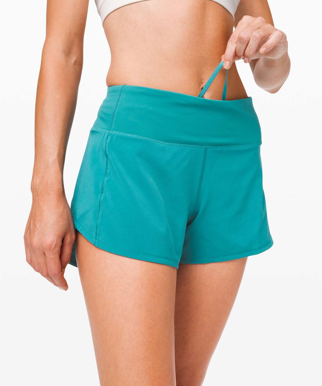 Lululemon Speed Up Short Long *4" Updated Fit - Ice Cave