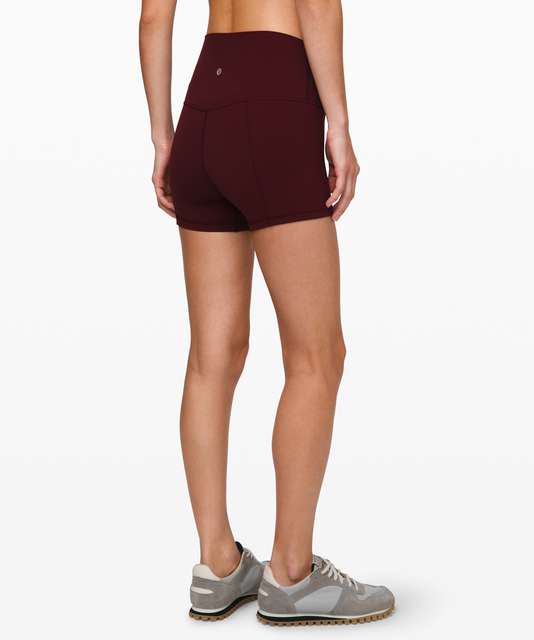 Lululemon Align Short *4 - Mini Space Dye Herringbone Jacquard Heathered  Black Cherry White / Black Cherry - lulu fanatics