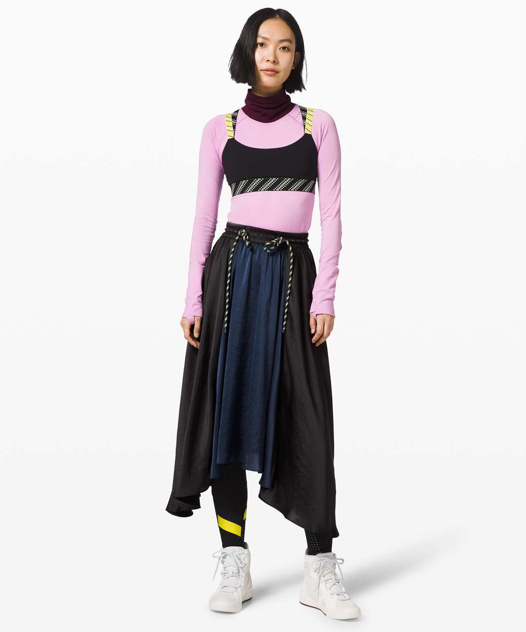 Lululemon Face Forward Skirt *lululemon x Roksanda - Black / True Navy / Sonic Yellow