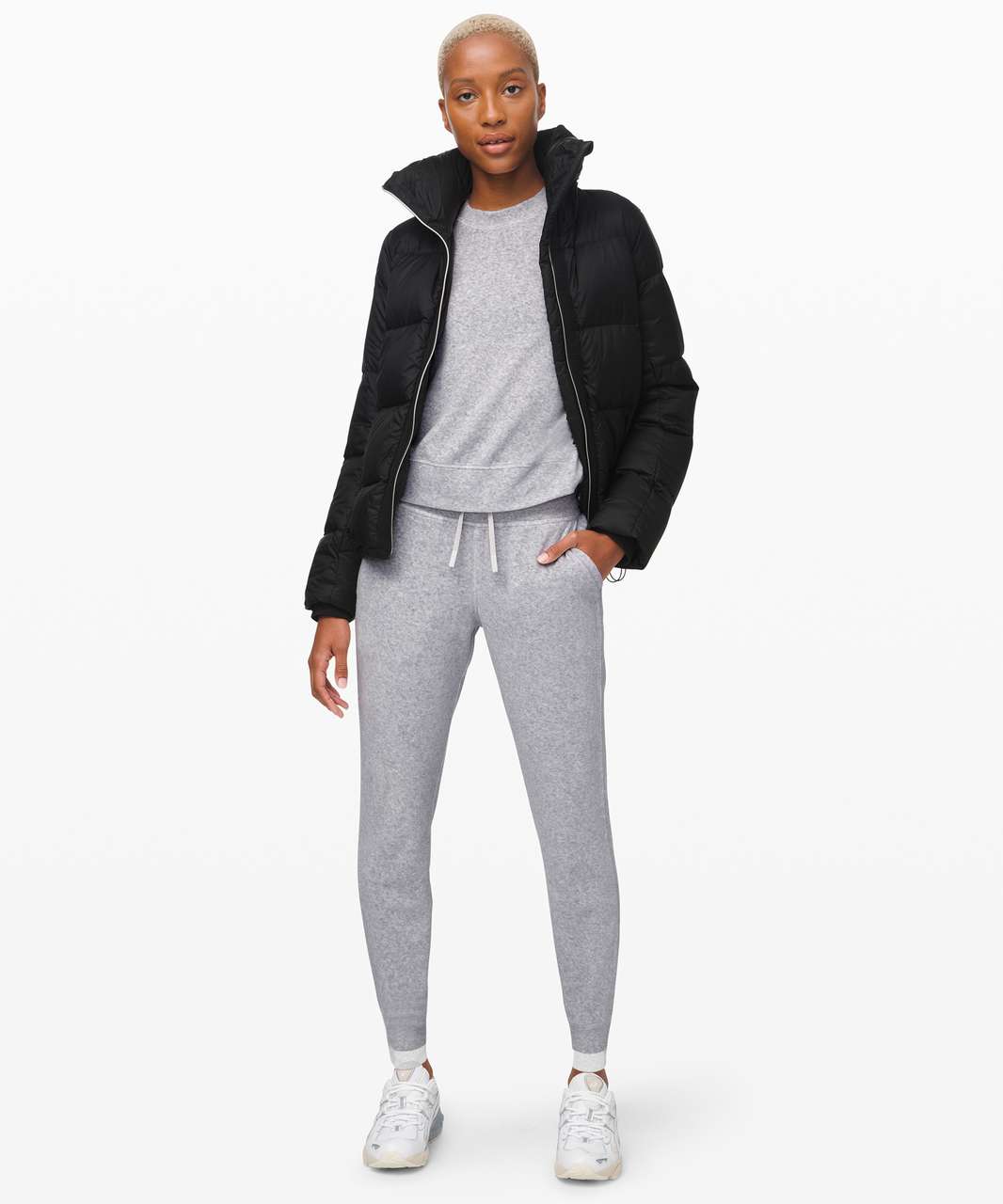 Lululemon Every Moment Crew - Heathered Core Ultra Light Grey