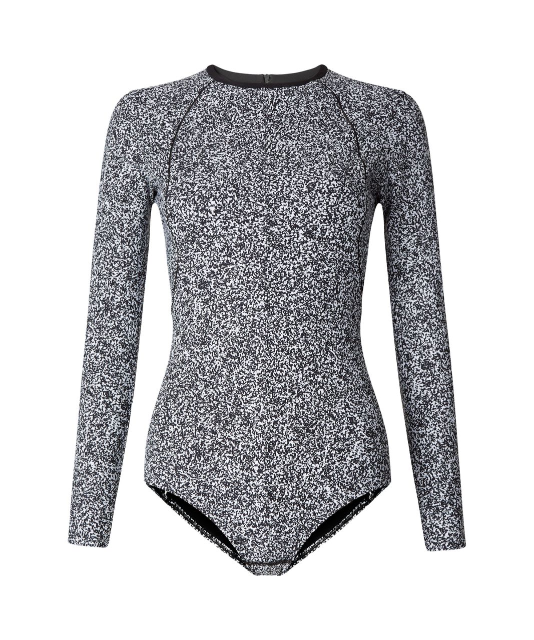 Lululemon &go Til Dawn Bodysuit - Flashback Static White Black