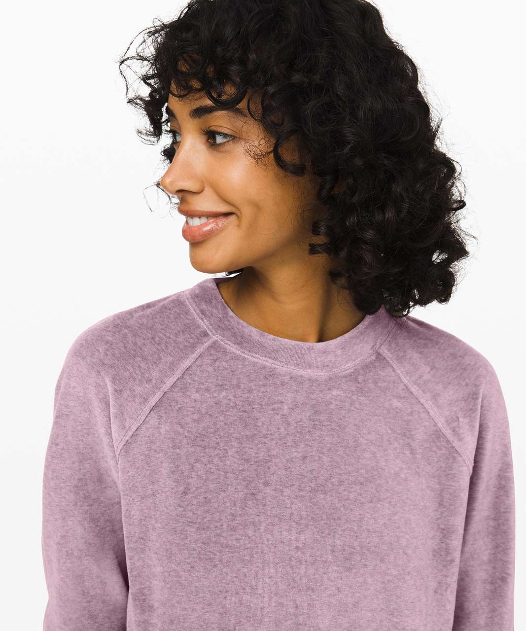 Lululemon Every Moment Crew - Heathered Frosted Mulberry