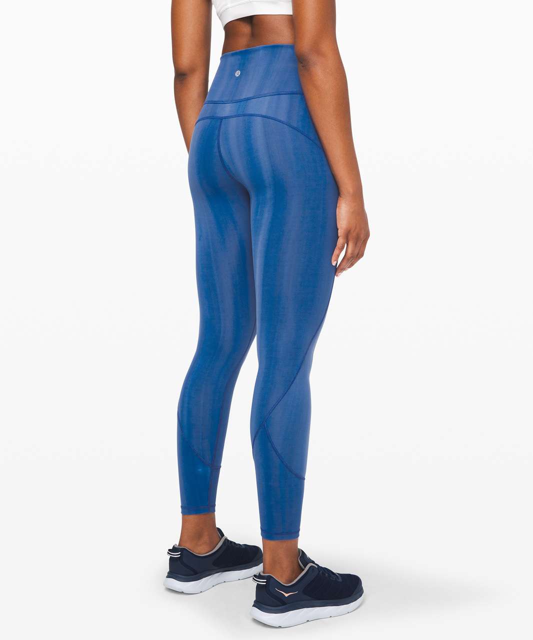 Lululemon In Movement Tight 25" *Spray Dye Everlux - Brushed Spray Dye White Dark Cobalt