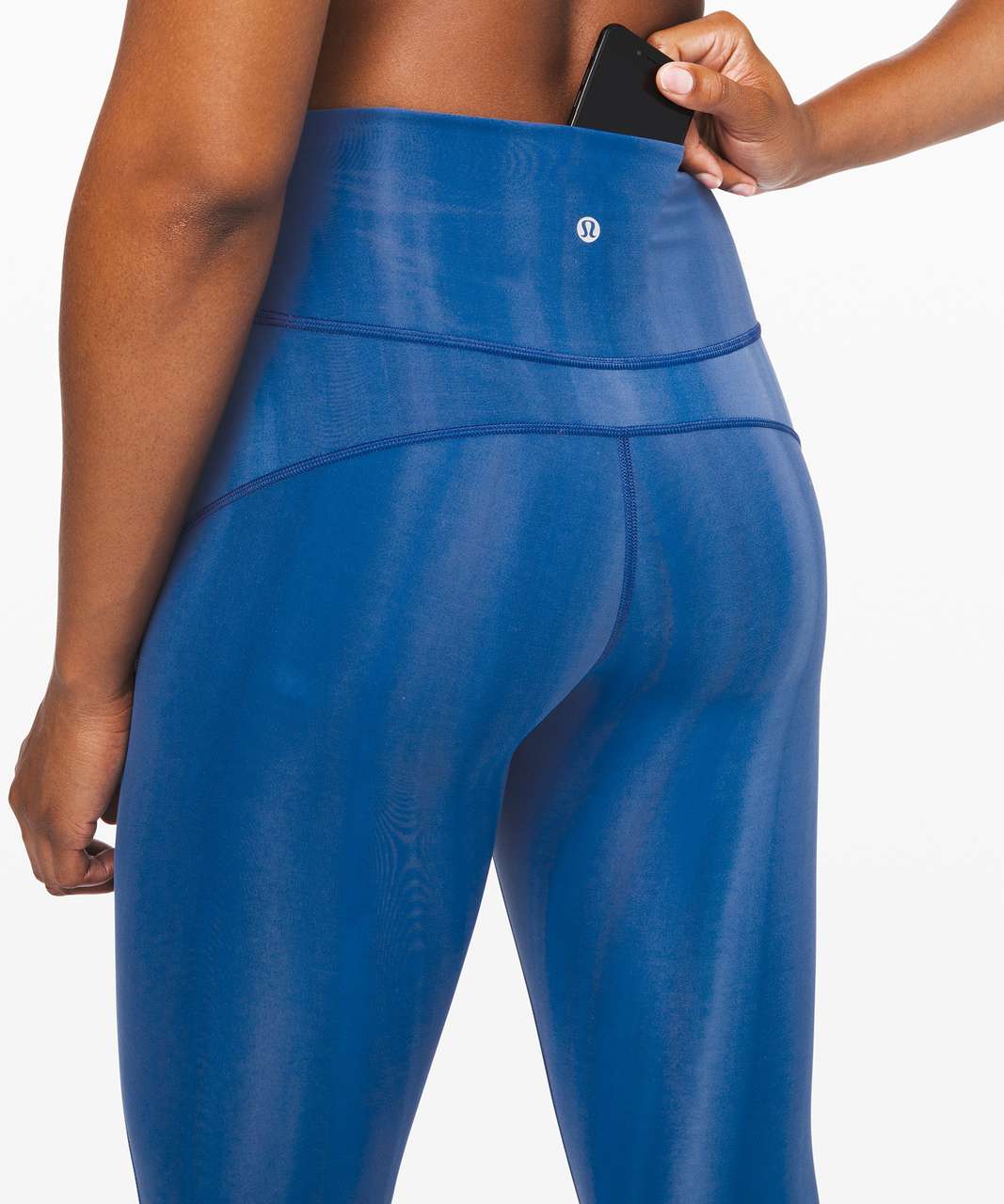 Lululemon In Movement Tight 25 *Spray Dye Everlux - Brushed Spray Dye  White Dark Cobalt - lulu fanatics