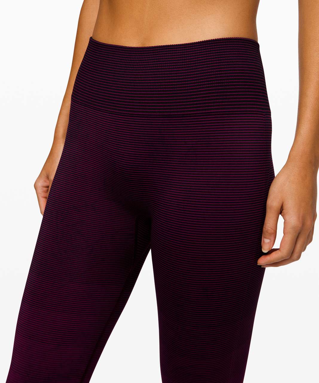 Lululemon Women's Ebb To Train Tight Wash White/Black/Luna Size 12