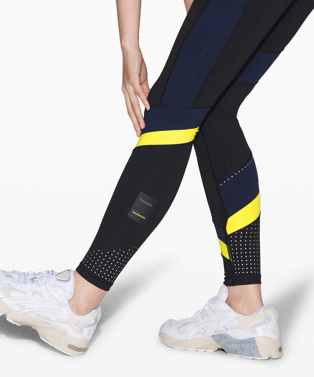 Lululemon Break New Ground Tight *lululemon x Roksanda - Black / True Navy / Sonic Yellow