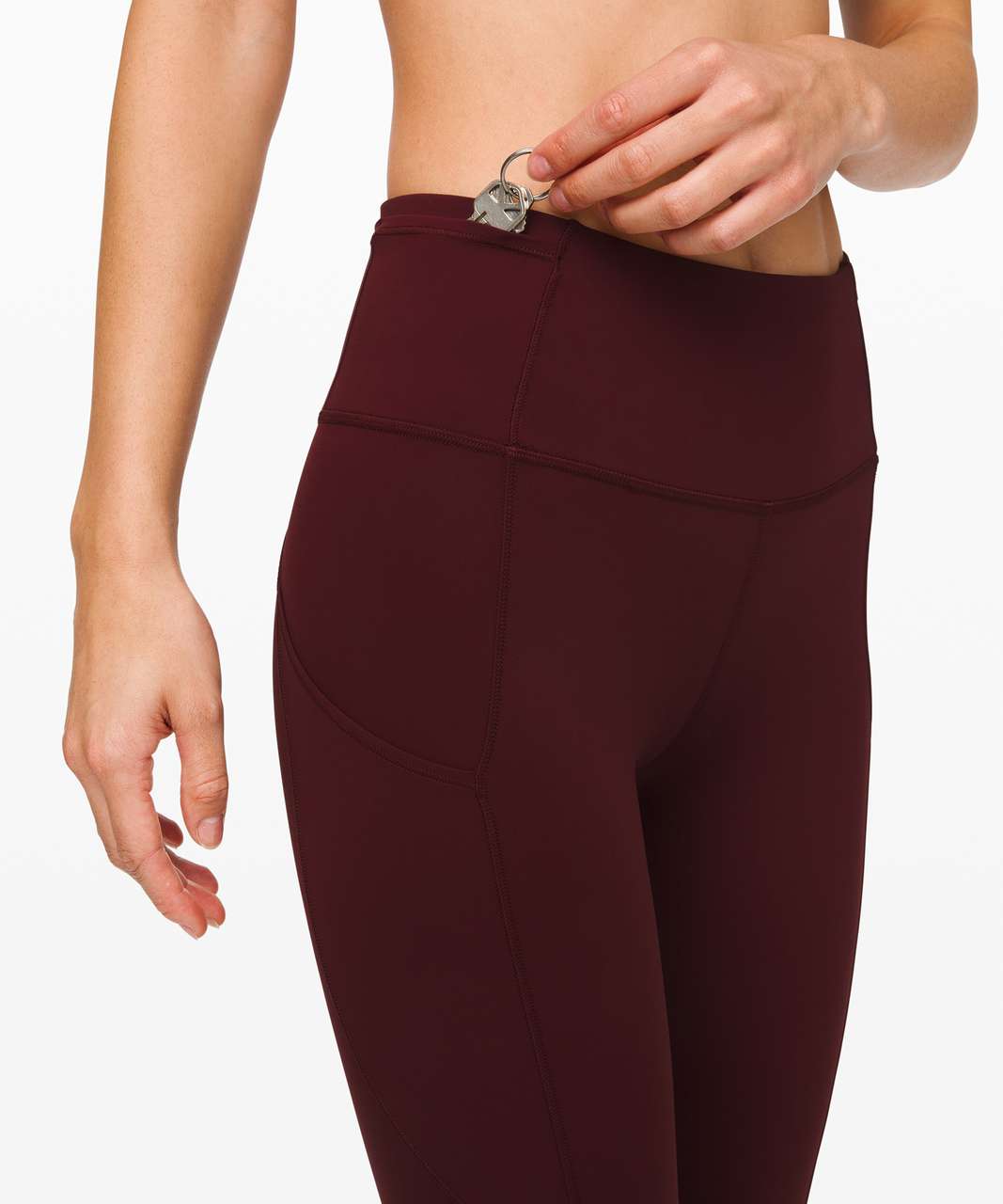 Lululemon Fast and Free Tight 28" *Non-Reflective - Garnet