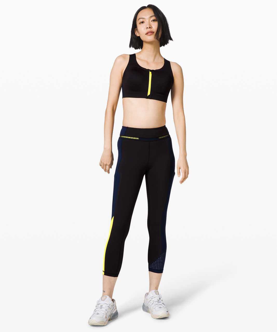 Lululemon Break New Ground Enlite Bra *lululemon x Roksanda - Black / True Navy / Sonic Yellow