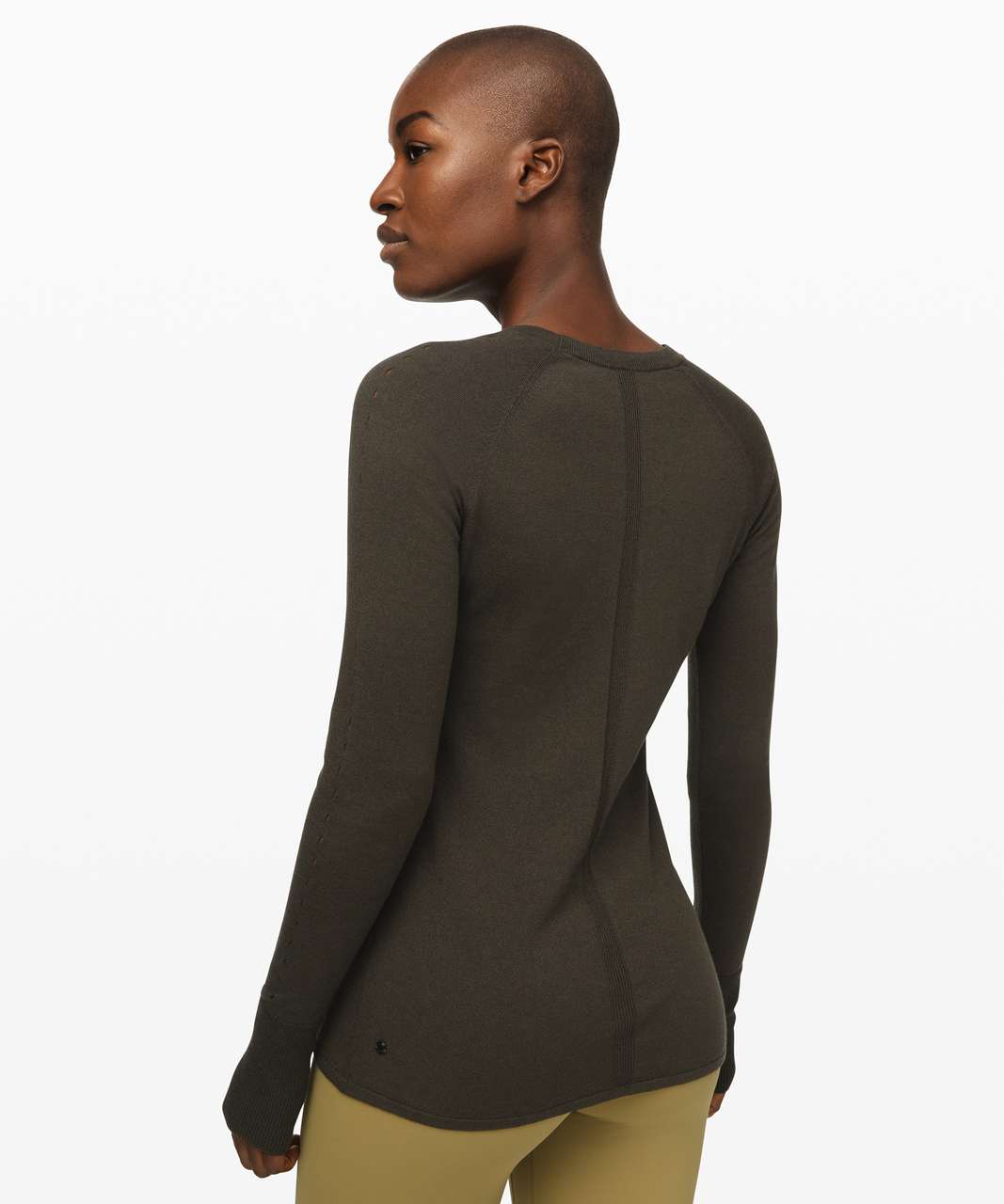 Lululemon Stand Steady Crew Sweater - Dark Olive