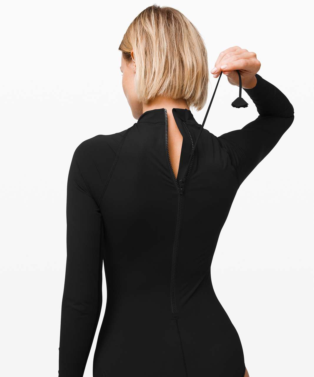 Lululemon Will The Wave Long Sleeve Cheeky One Piece - Black