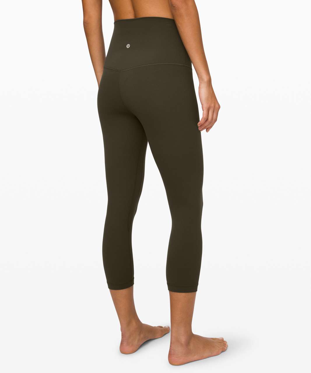 Lululemon Align Crop 21 *Cross Waist - Black - lulu fanatics