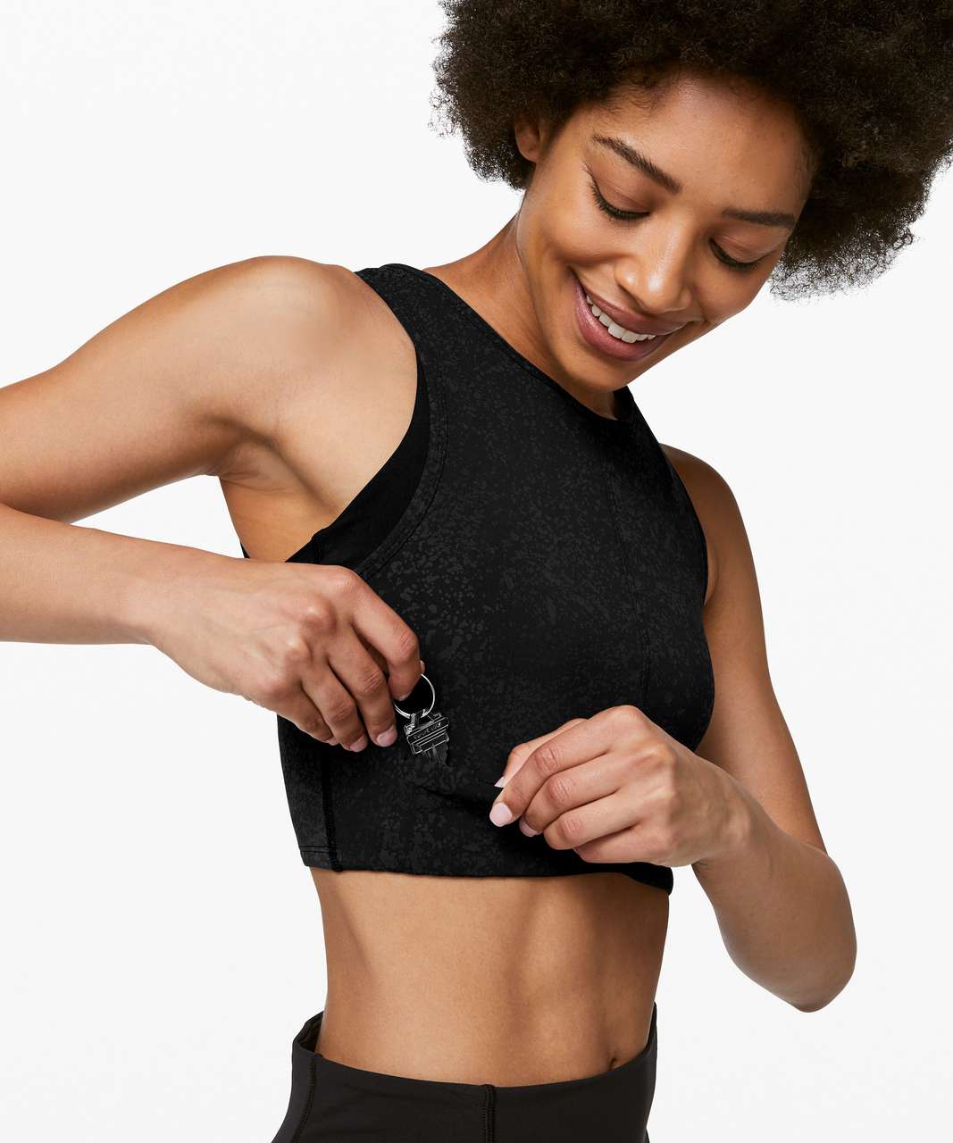 Lululemon Energetic Edge Cropped Tank - Black