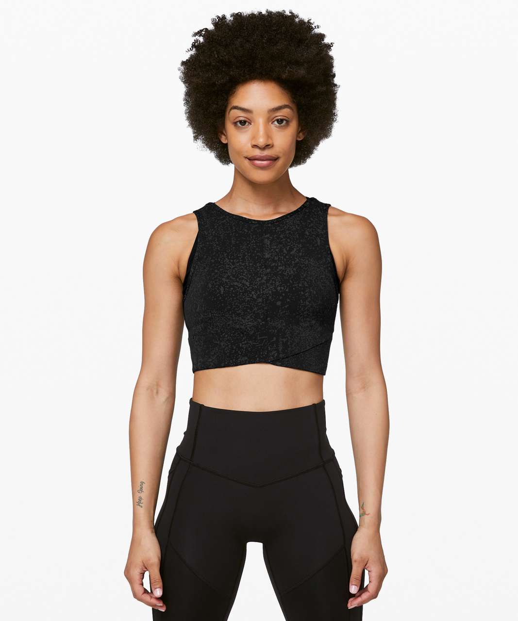 Lululemon Energetic Edge Cropped Tank - Black