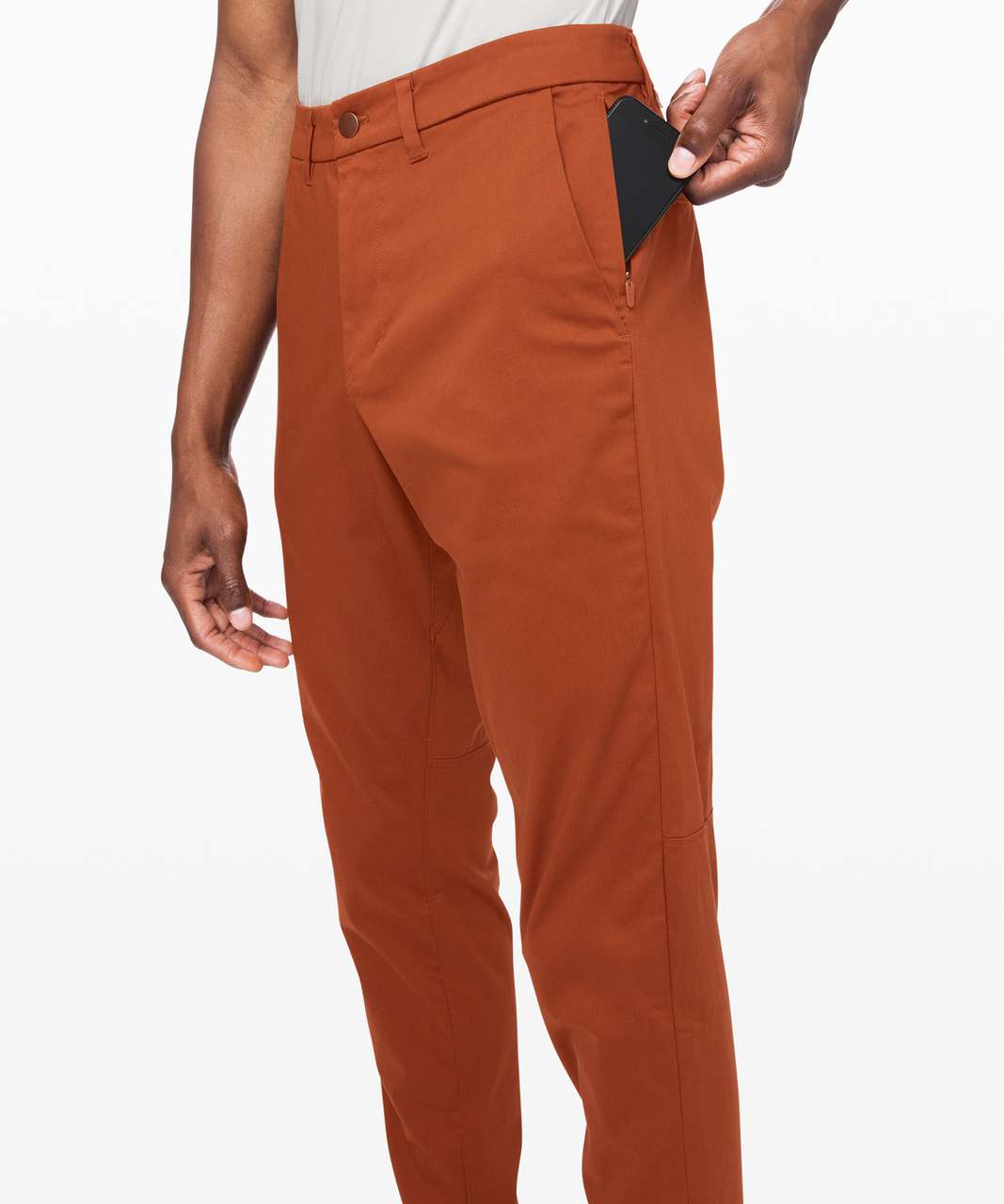 Lululemon Commission Pant Slim *Warpstreme 34" - Dark Terracotta