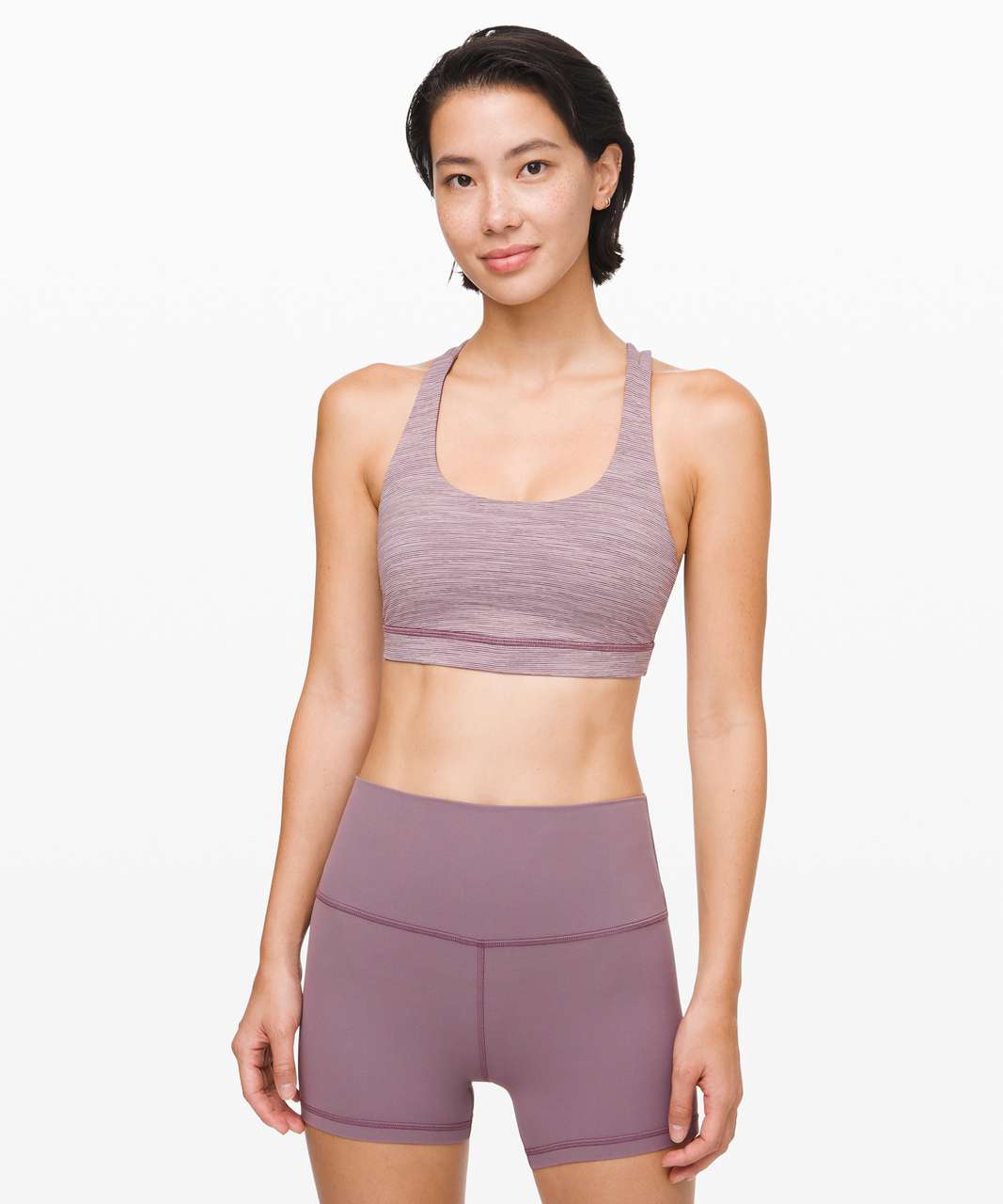 Lululemon Energy Bra - Wee Are From Space Frosted Mulberry Black Currant