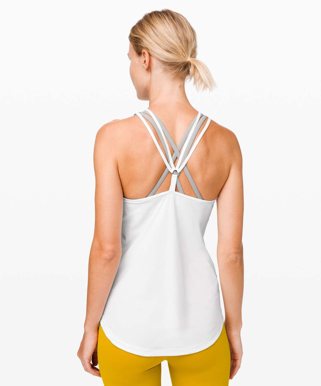 Lululemon Go For Double Tank - White - lulu fanatics