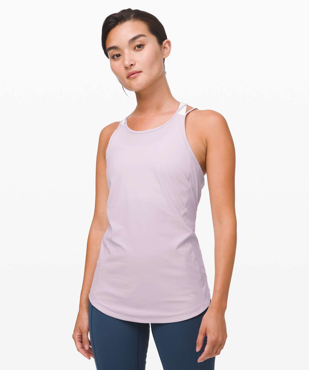 Lululemon Go For Double Tank - Silver Lilac