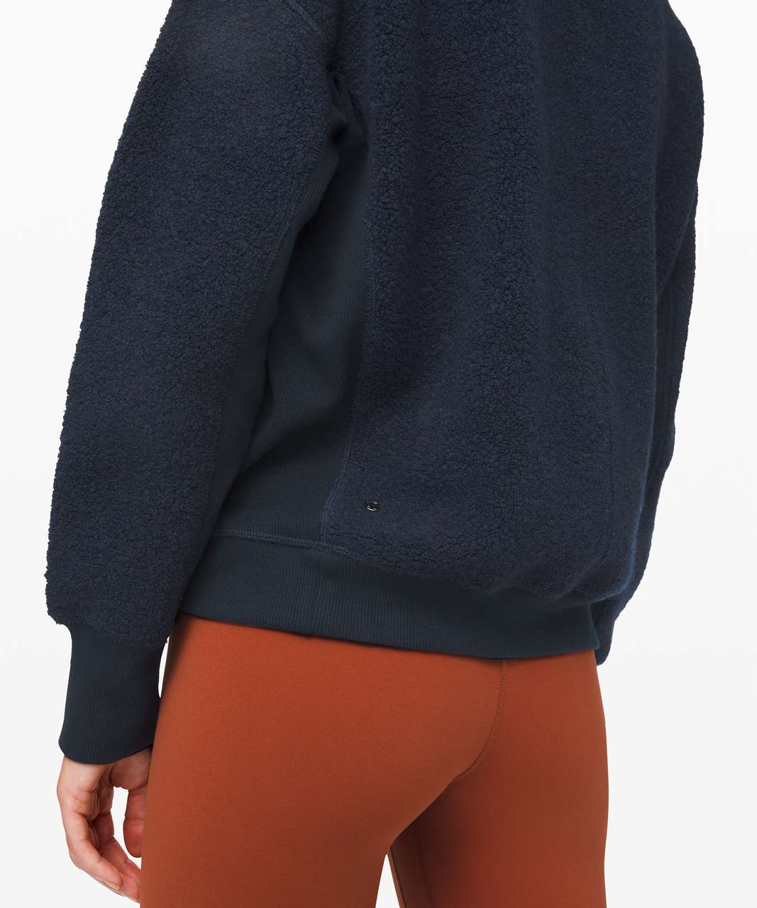 Lululemon Stand Out Sherpa 1/2 Zip - Heathered True Navy