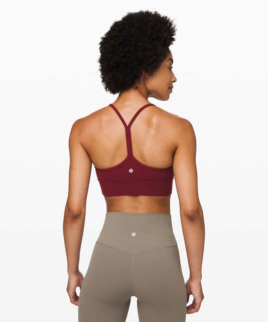 Lululemon Flow Y Bra Long Line Nulu *Light Support, B/C Cup - Brown Earth -  lulu fanatics