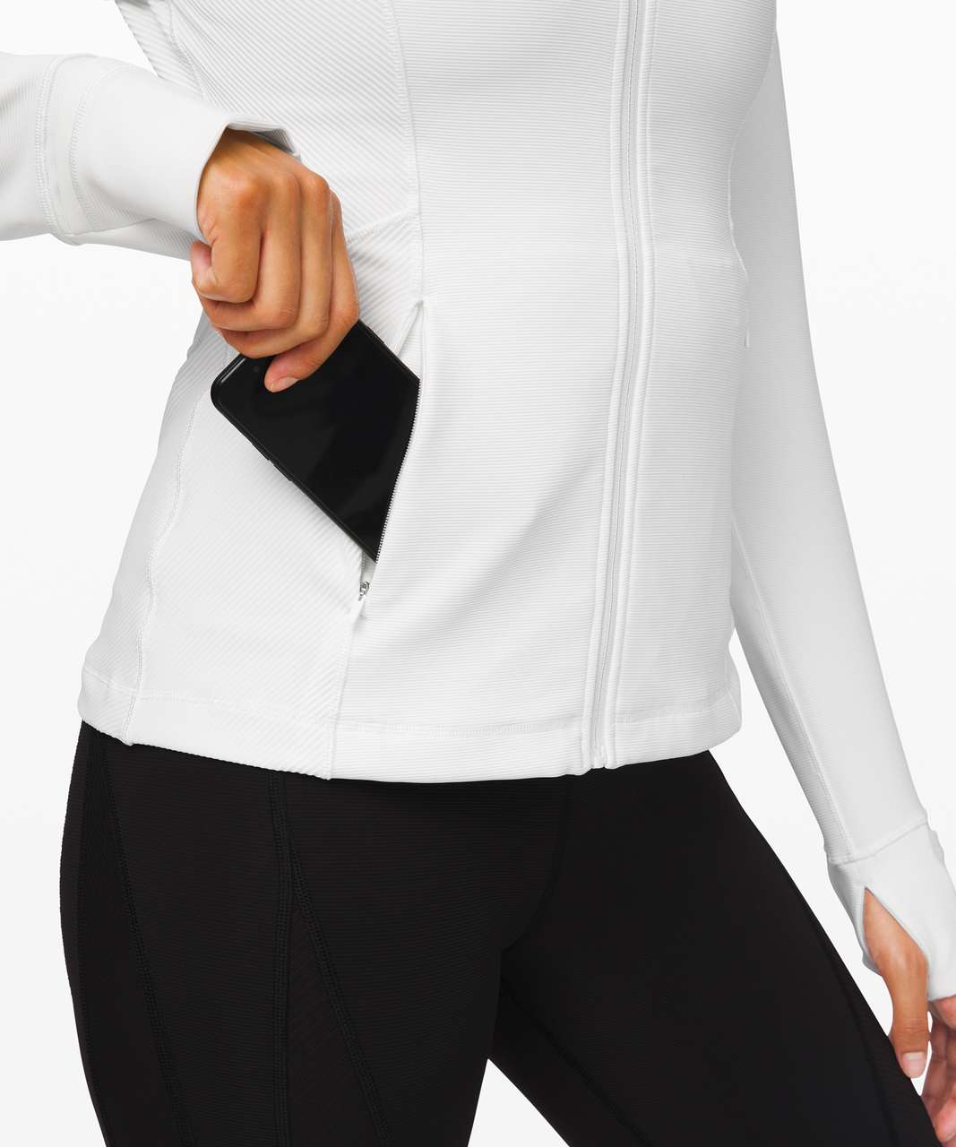 Lululemon Define Jacket *Ribbed - White - lulu fanatics