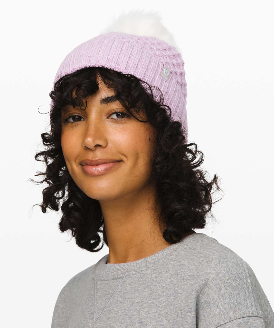 Lululemon Pom to Play Beanie - Heathered Pink Taupe