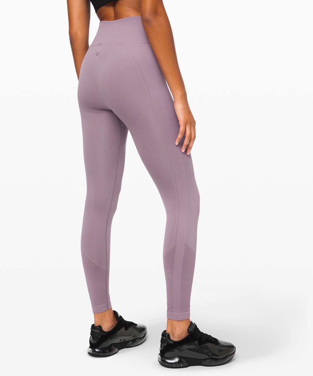 Lululemon Ebb to Train Leggings Tight Abstract Pink Salmon Color 25 Size 8