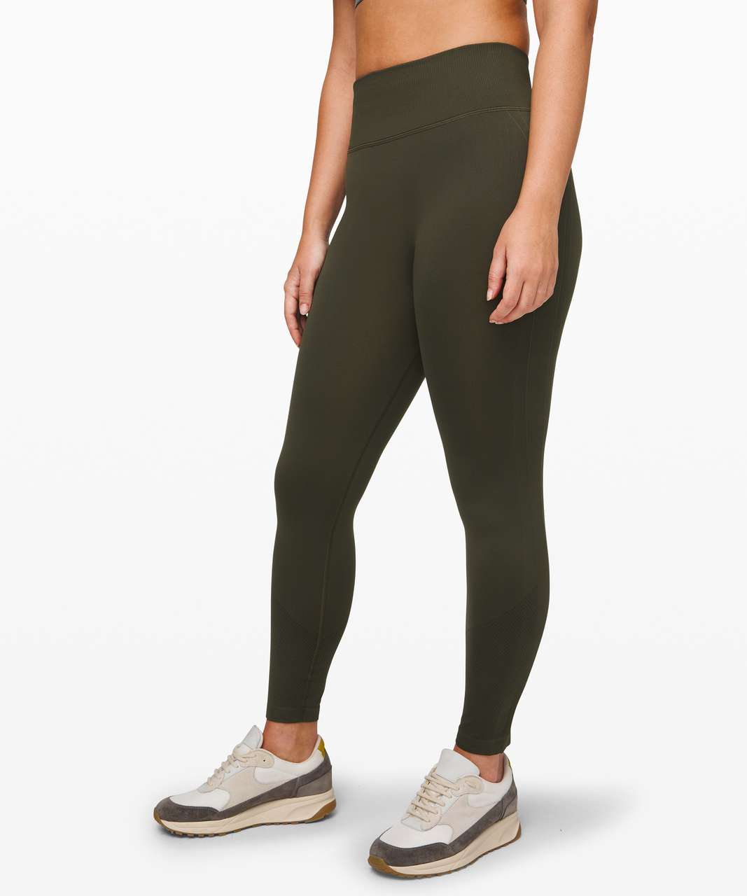 Lululemon Ebb to Street Leggings Women 4 Black Chevron Thick