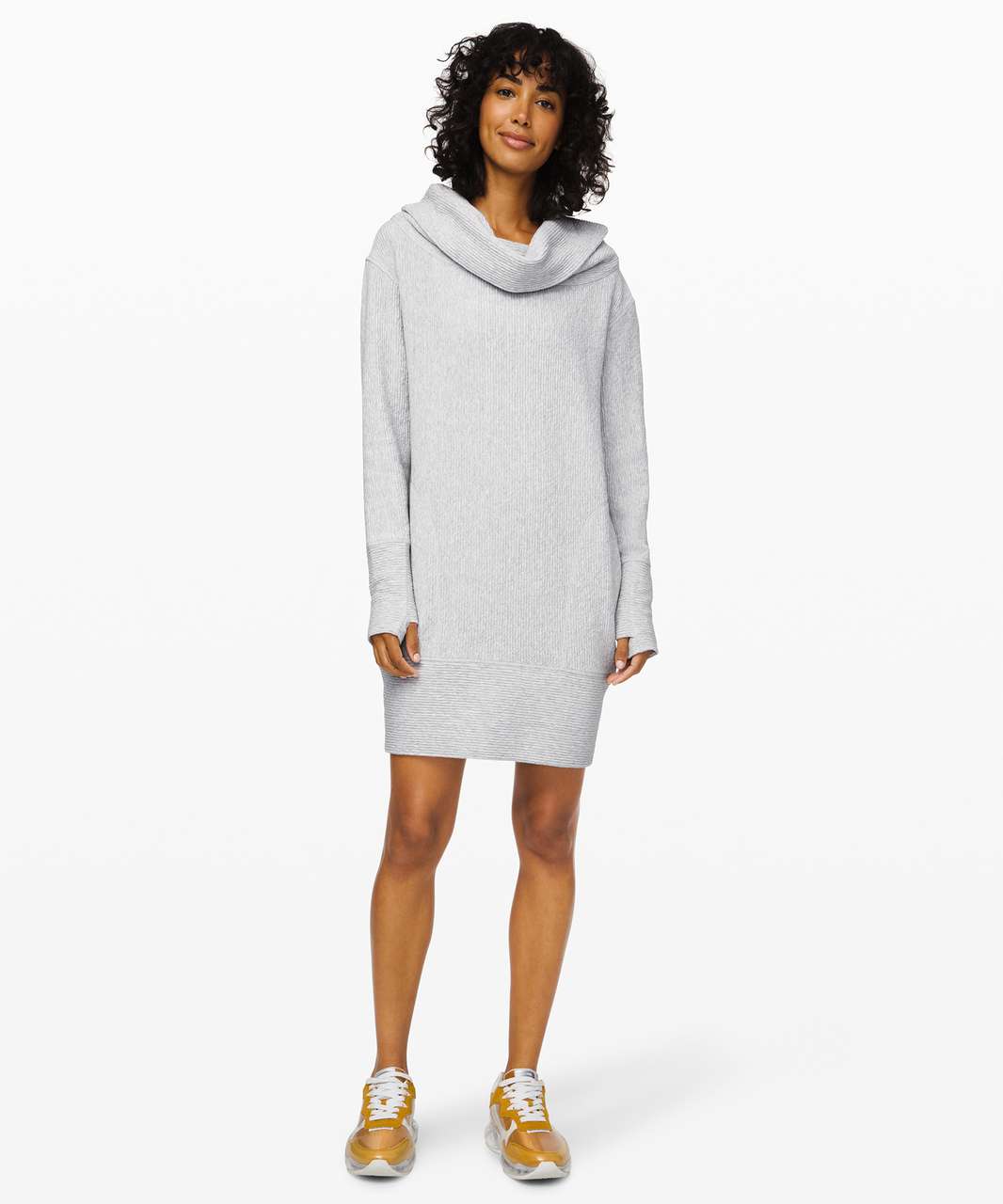 Lululemon Along the Way Dress - Heathered Core Ultra Light Grey - lulu  fanatics