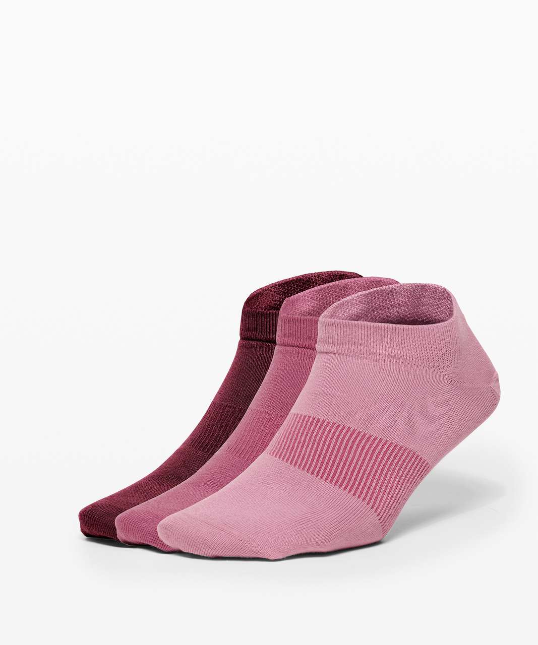 Lululemon Secret Sock *3-Pack - Pink Taupe / Moss Rose / Garnet