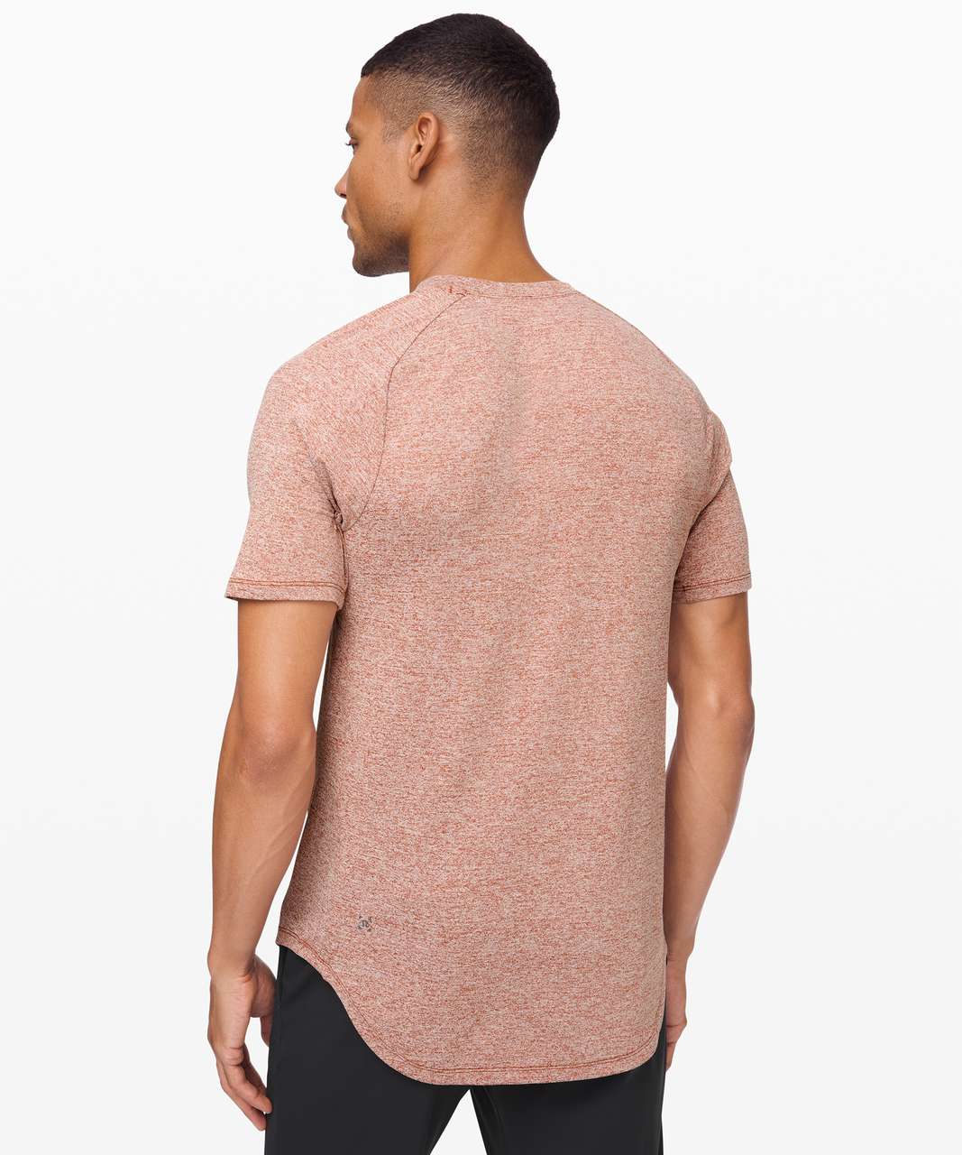 Lululemon Drysense Mesh Short Sleeve - Heathered Dark Terracotta