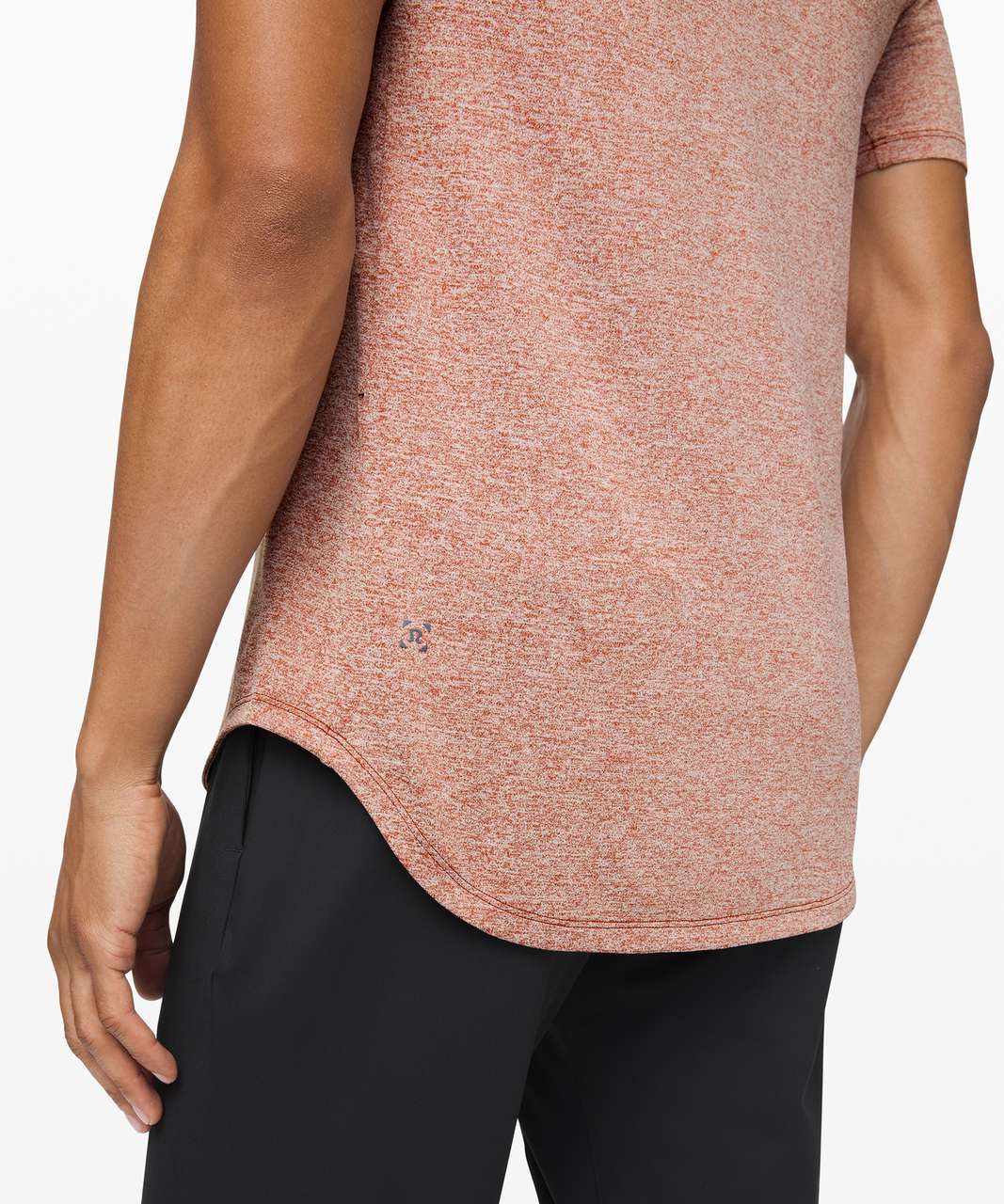 Lululemon Drysense Mesh Short Sleeve - Heathered Dark Terracotta