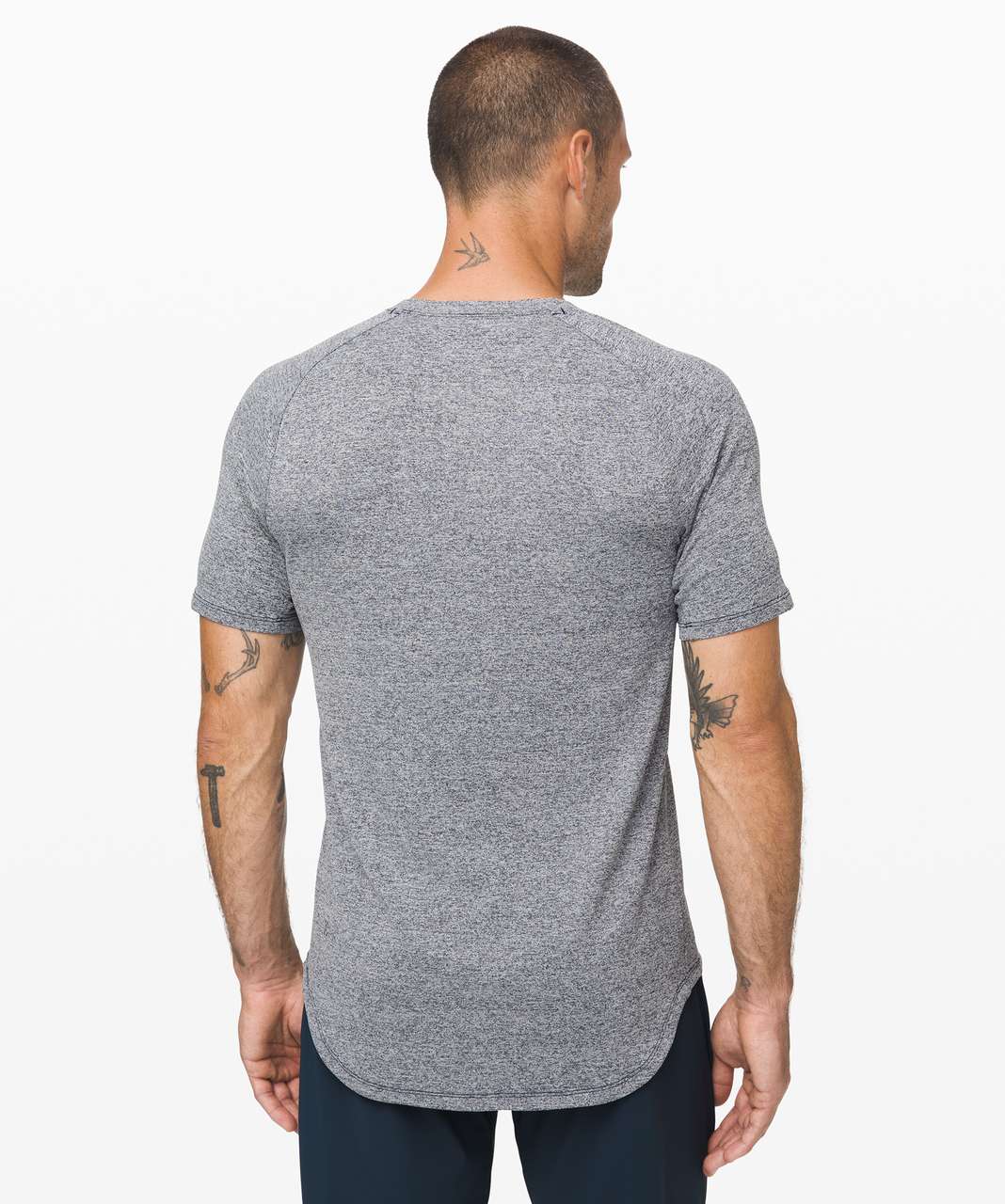 Lululemon Drysense Mesh Short Sleeve - Heathered True Navy