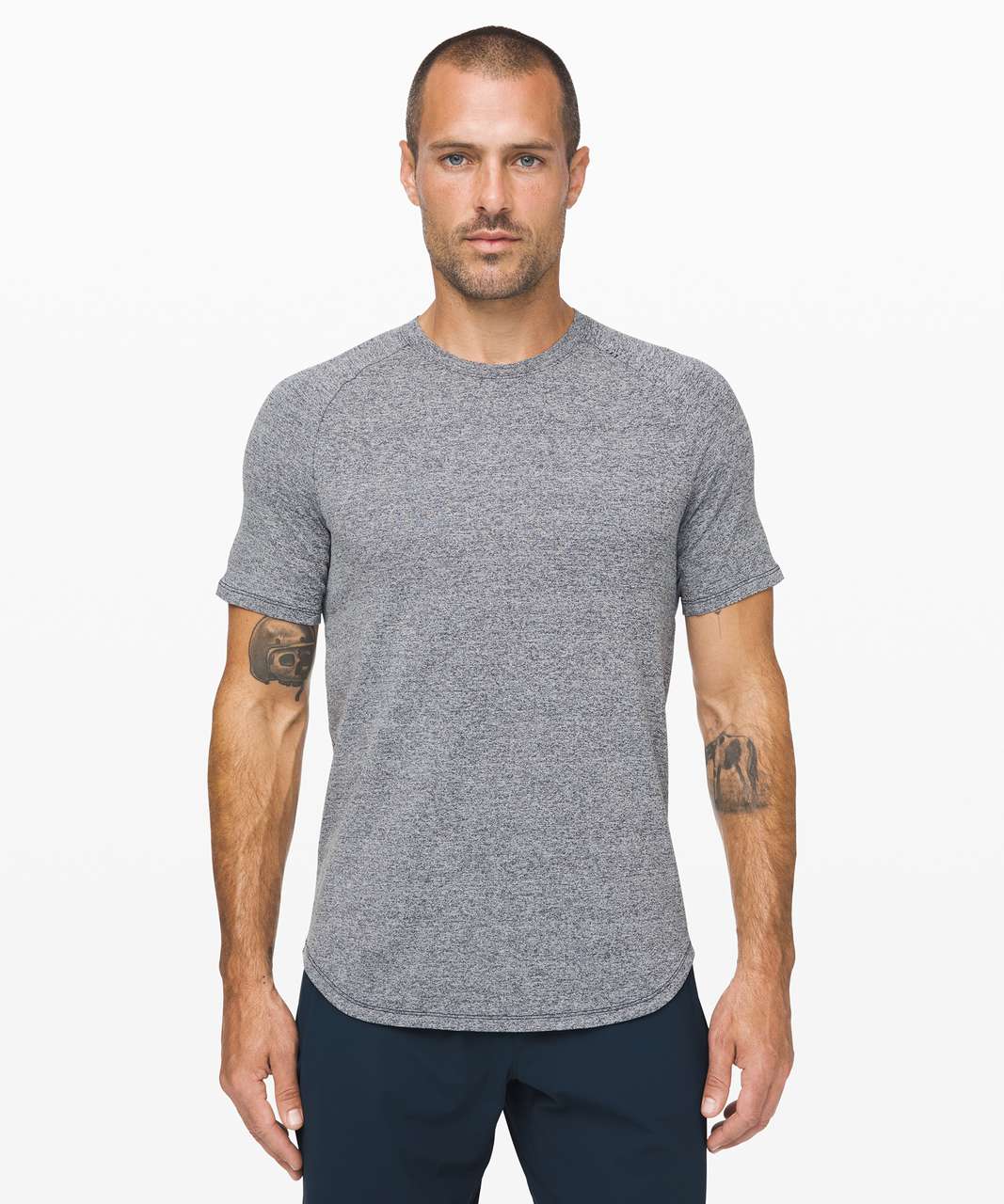 Lululemon Drysense Mesh Short Sleeve - Heathered True Navy