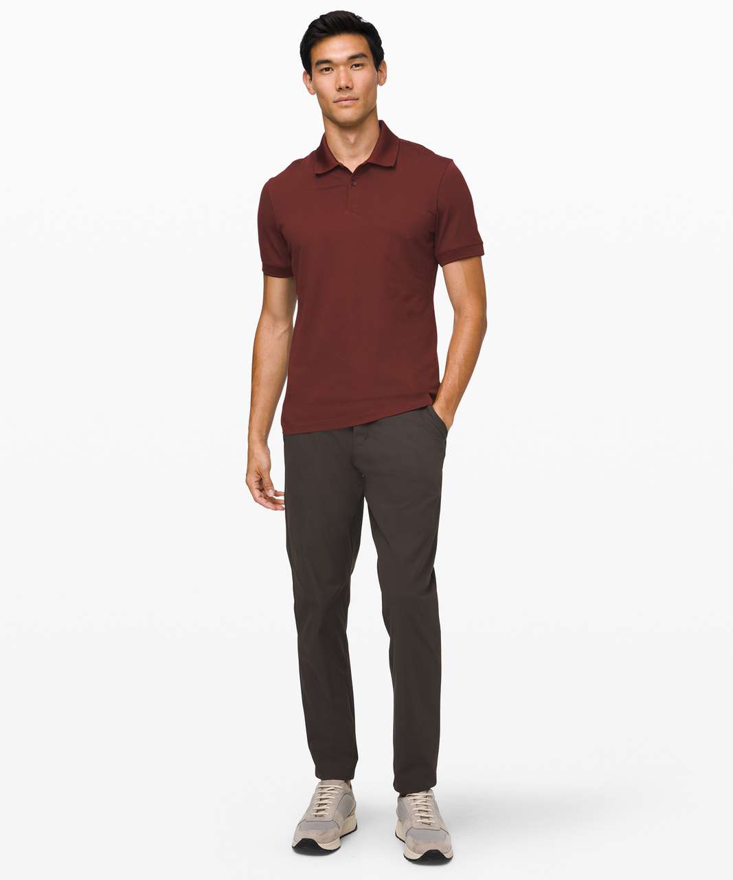 Lululemon Tech Pique Polo - Mahogany