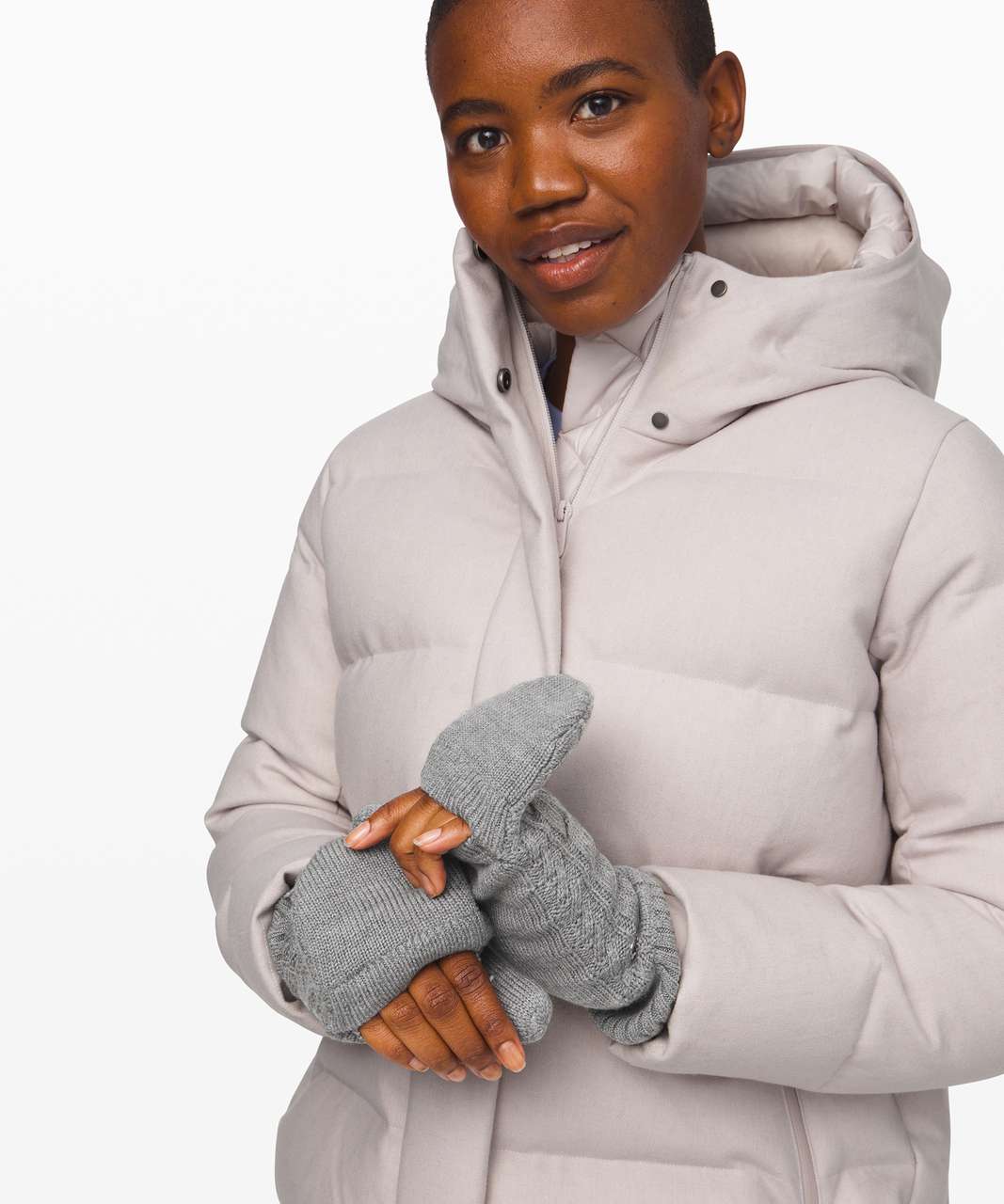 Lululemon Show Me The Sherpa Mittens - Heathered Core Medium Grey