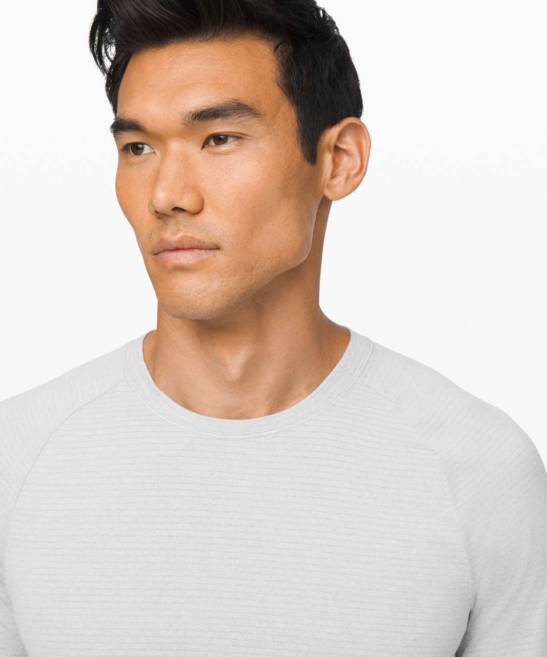 Lululemon Drysense Mesh Long Sleeve - Heathered Sea Salt