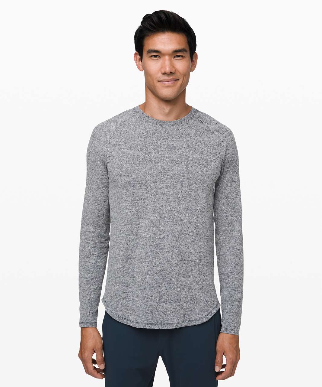 Lululemon Drysense Mesh Long Sleeve - Heathered True Navy