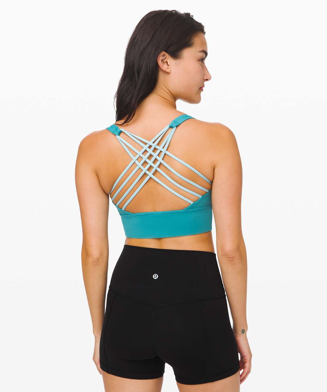 Lululemon Free to Be Bra *Wild Long Line - Ice Cave / Sea Frost