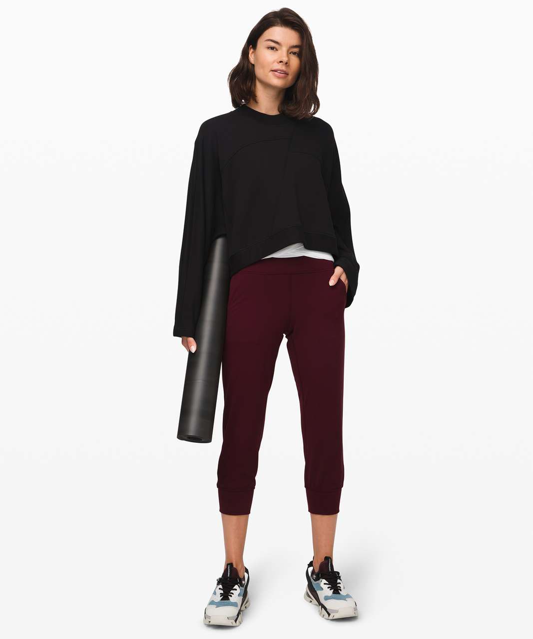 Lululemon Align Jogger Crop *23 - Garnet - lulu fanatics