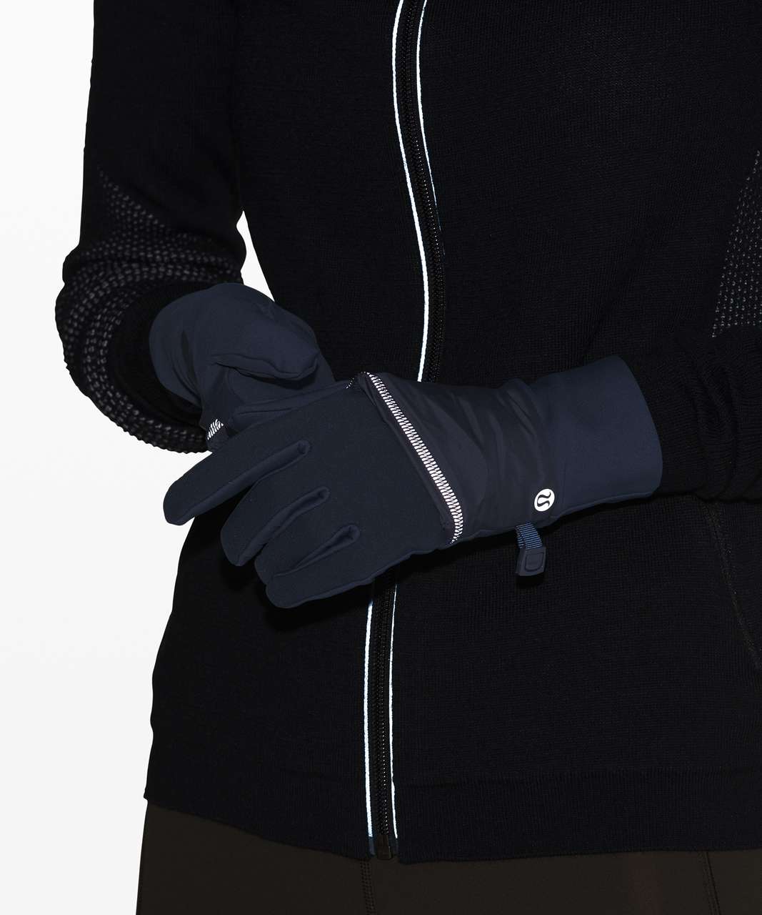 Lululemon Run Fast Gloves - True Navy / Stone Blue