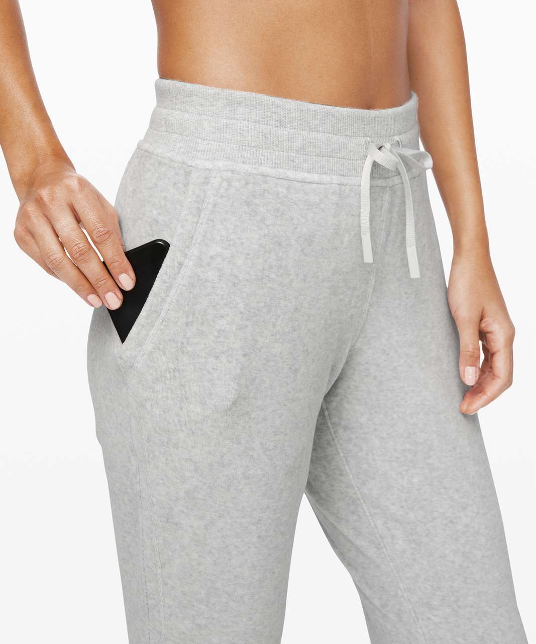 Lululemon Warm Down Jogger *Velour - Heathered Core Ultra Light Grey - lulu  fanatics