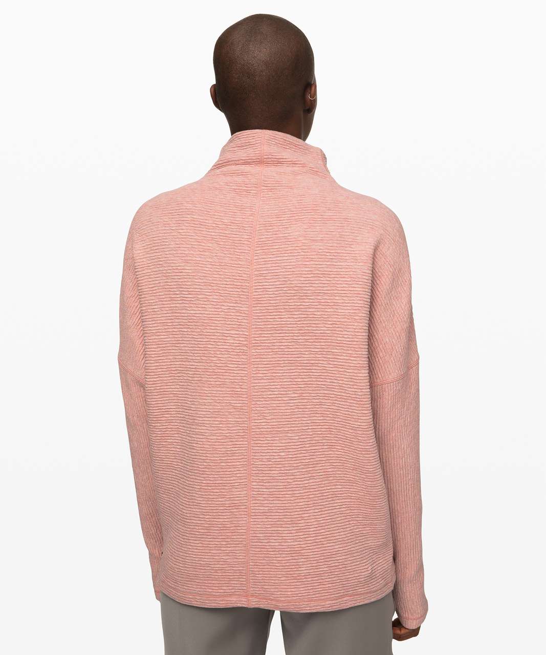 Lululemon Along the Way Mock Neck Long Sleeve - Heathered Copper Clay